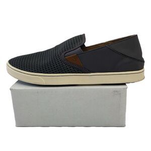 OluKai Pehuea Women’s Slip-On Shoes With A Breathable Mesh Vamp In Black Size 11